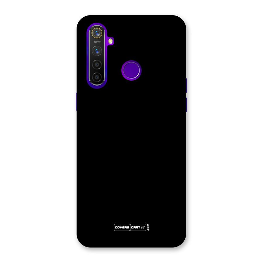 Simple Black Back Case for Realme 5 Pro