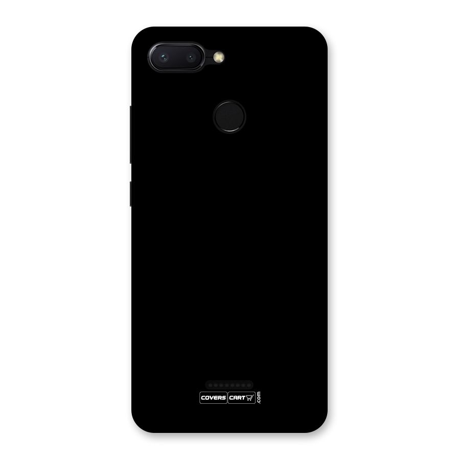 Simple Black Back Case for Redmi 6