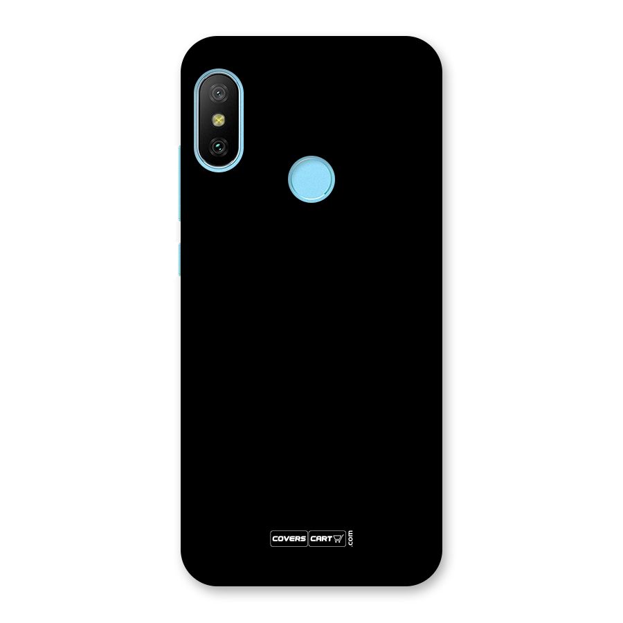 Simple Black Back Case for Redmi 6 Pro