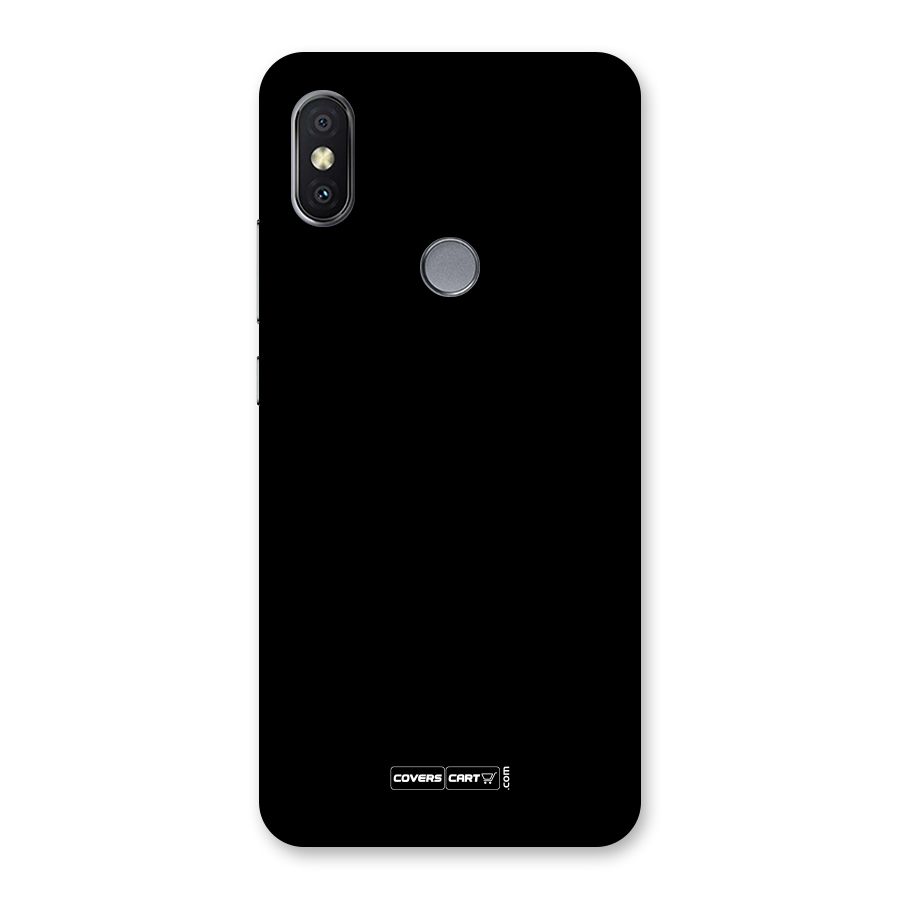 Simple Black Back Case for Redmi Y2