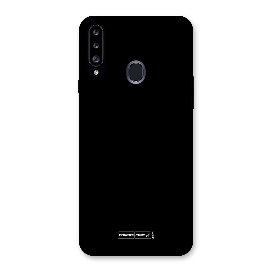 Simple Black Back Case for Samsung Galaxy A20s