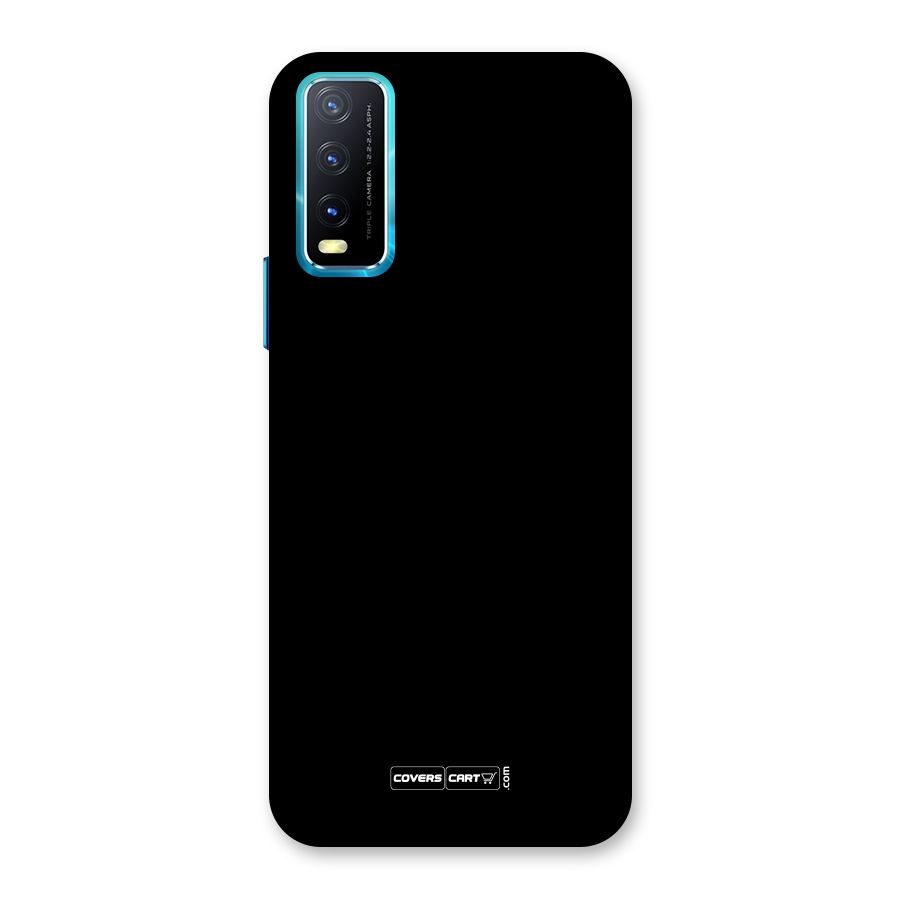 Simple Black Back Case for Vivo Y20A