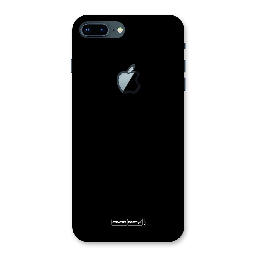 Simple Black Back Case for iPhone 7 Plus Apple Cut