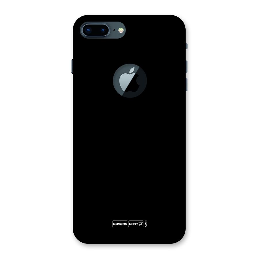 Simple Black Back Case for iPhone 7 Plus Logo Cut
