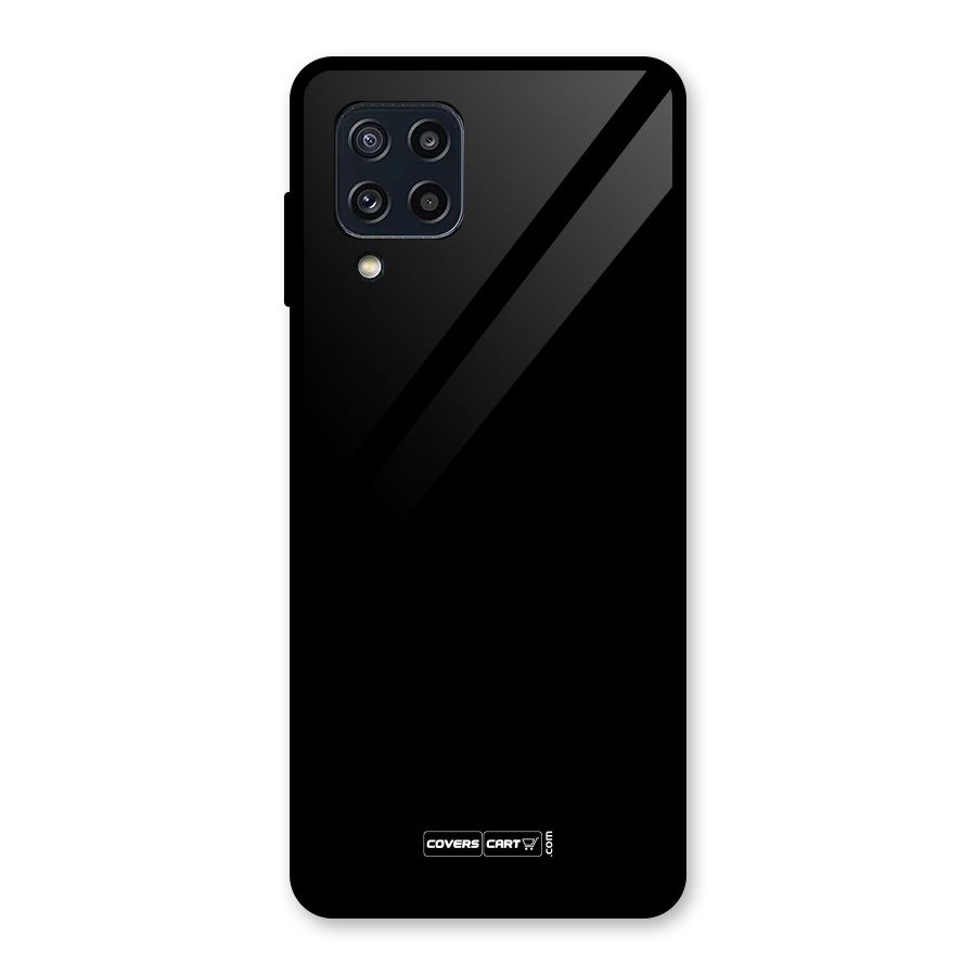 Simple Black Glass Back Case for Galaxy M32