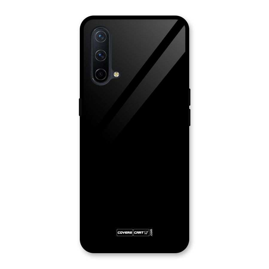 Simple Black Glass Back Case for OnePlus Nord CE 5G