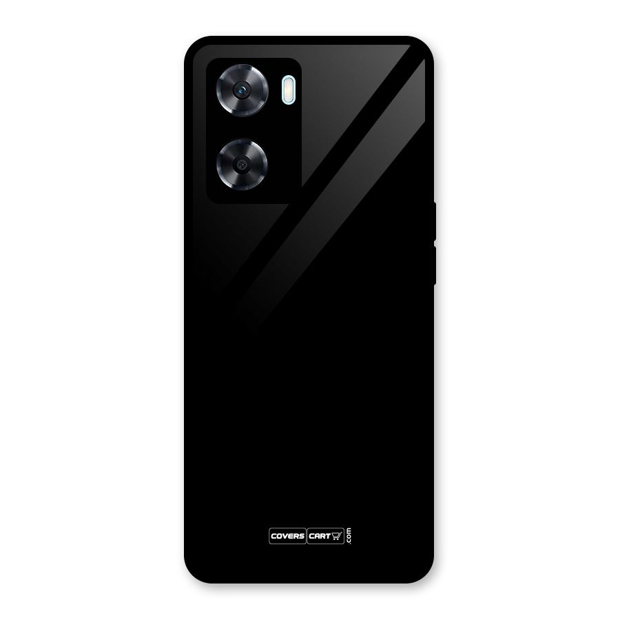 Simple Black Glass Back Case for Oppo A77