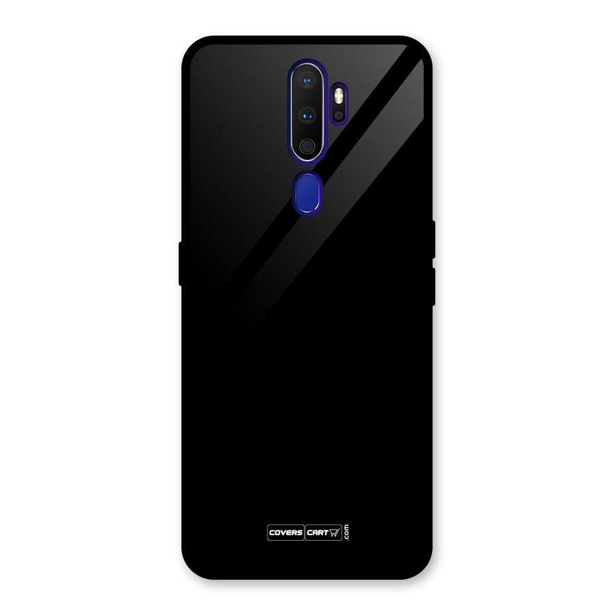Simple Black Glass Back Case for Oppo A9 (2020)