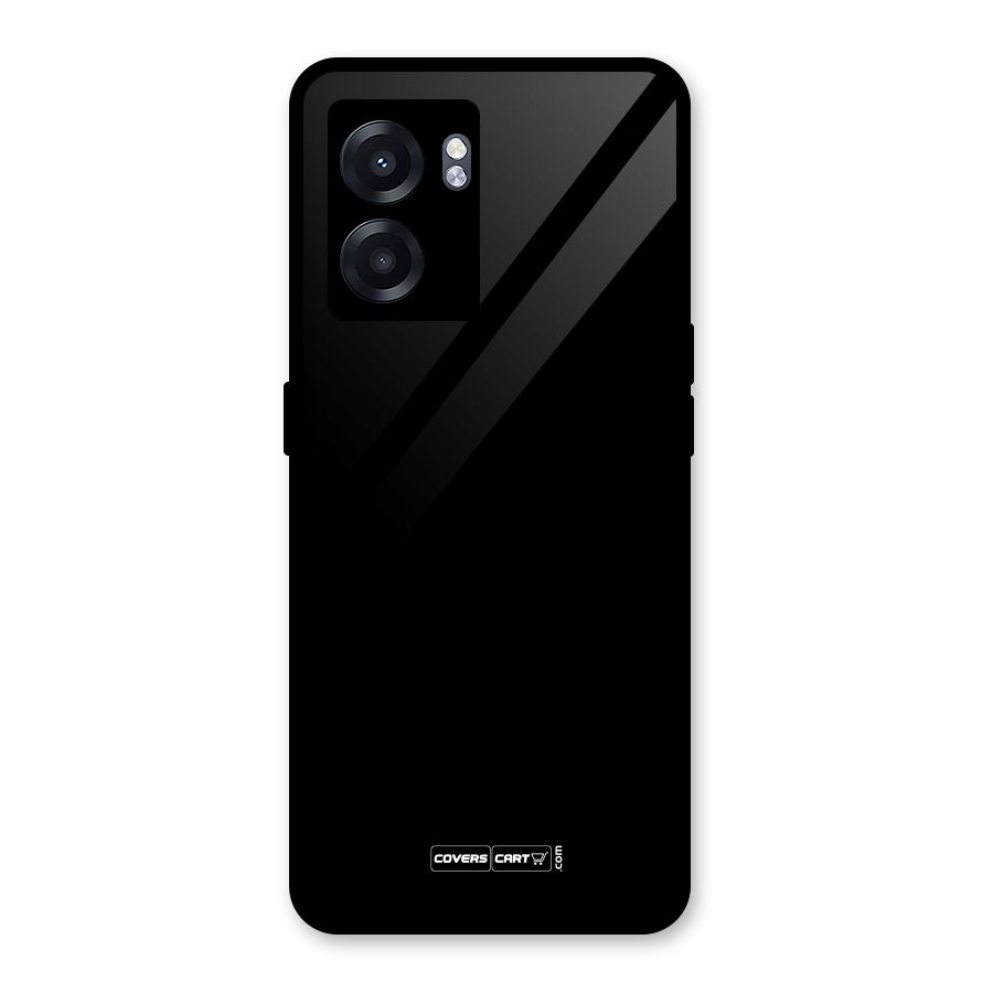 Simple Black Glass Back Case for Oppo K10 (5G)
