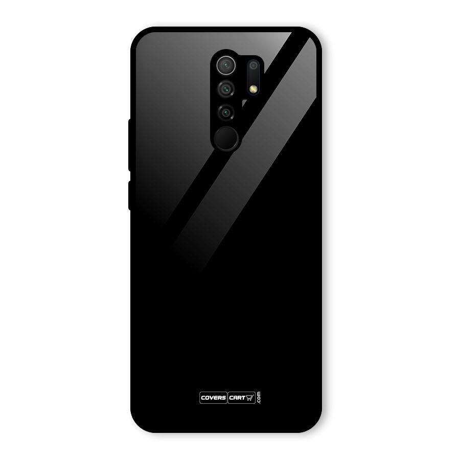 Simple Black Glass Back Case for Poco M2
