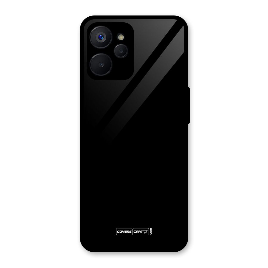 Simple Black Glass Back Case for Realme 9i 5G