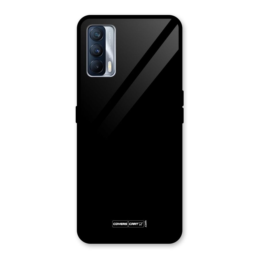 Simple Black Glass Back Case for Realme X7