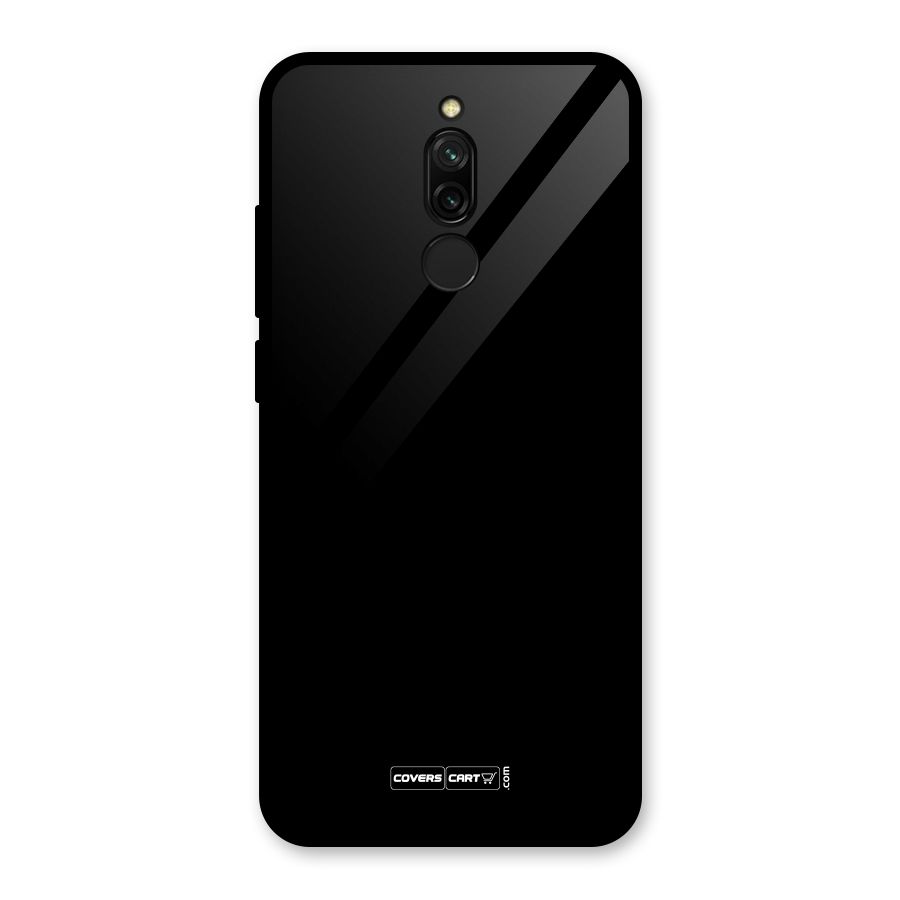 Simple Black Glass Back Case for Redmi 8