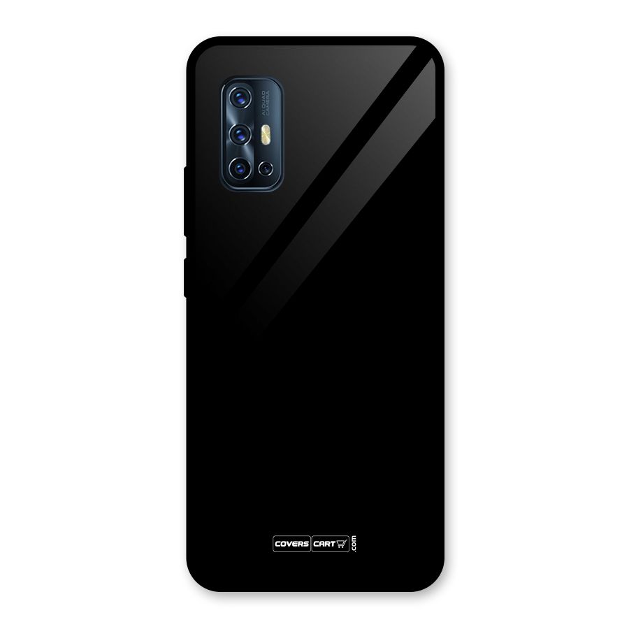 Simple Black Glass Back Case for Vivo V17