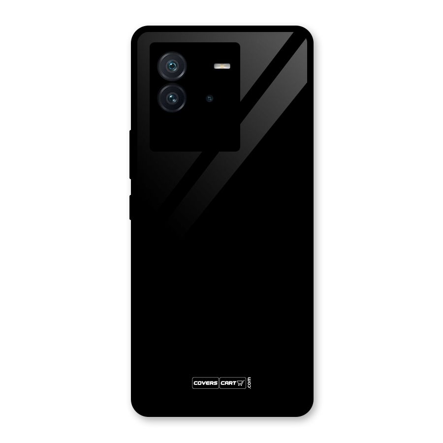 Simple Black Glass Back Case for Vivo iQOO Neo 6 5G