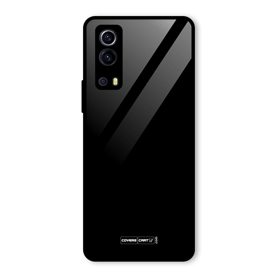 Simple Black Glass Back Case for Vivo iQOO Z3