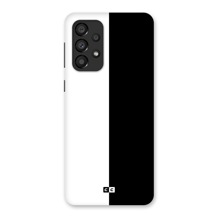 Simple Black White Back Case for Galaxy A33 5G