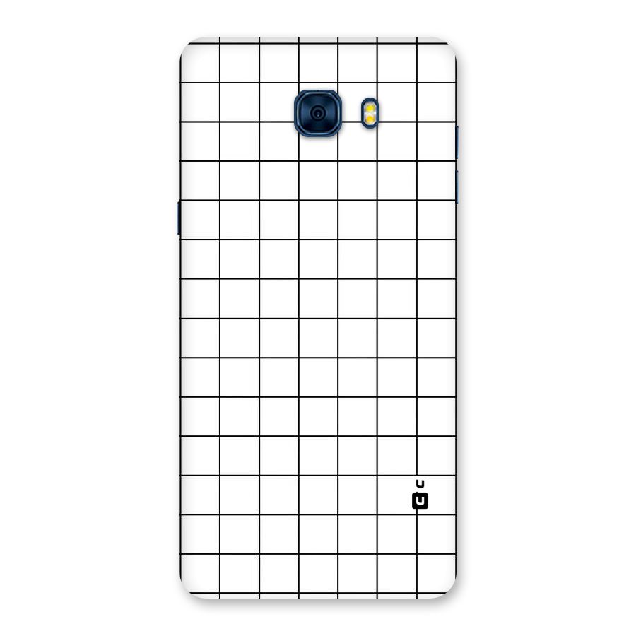 Simple Checks Back Case for Galaxy C7 Pro
