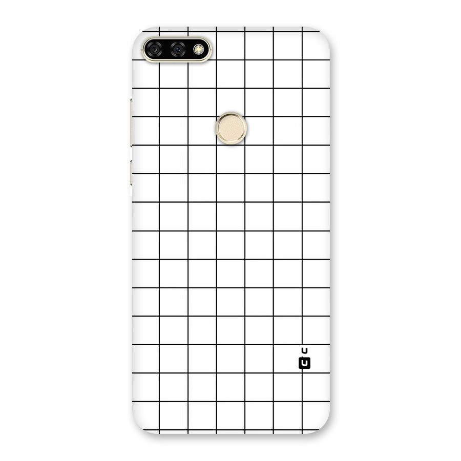 Simple Checks Back Case for Honor 7A