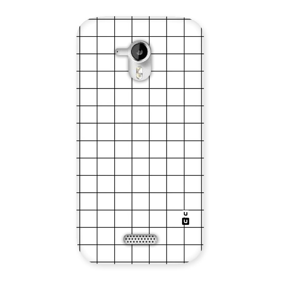 Simple Checks Back Case for Micromax Canvas HD A116