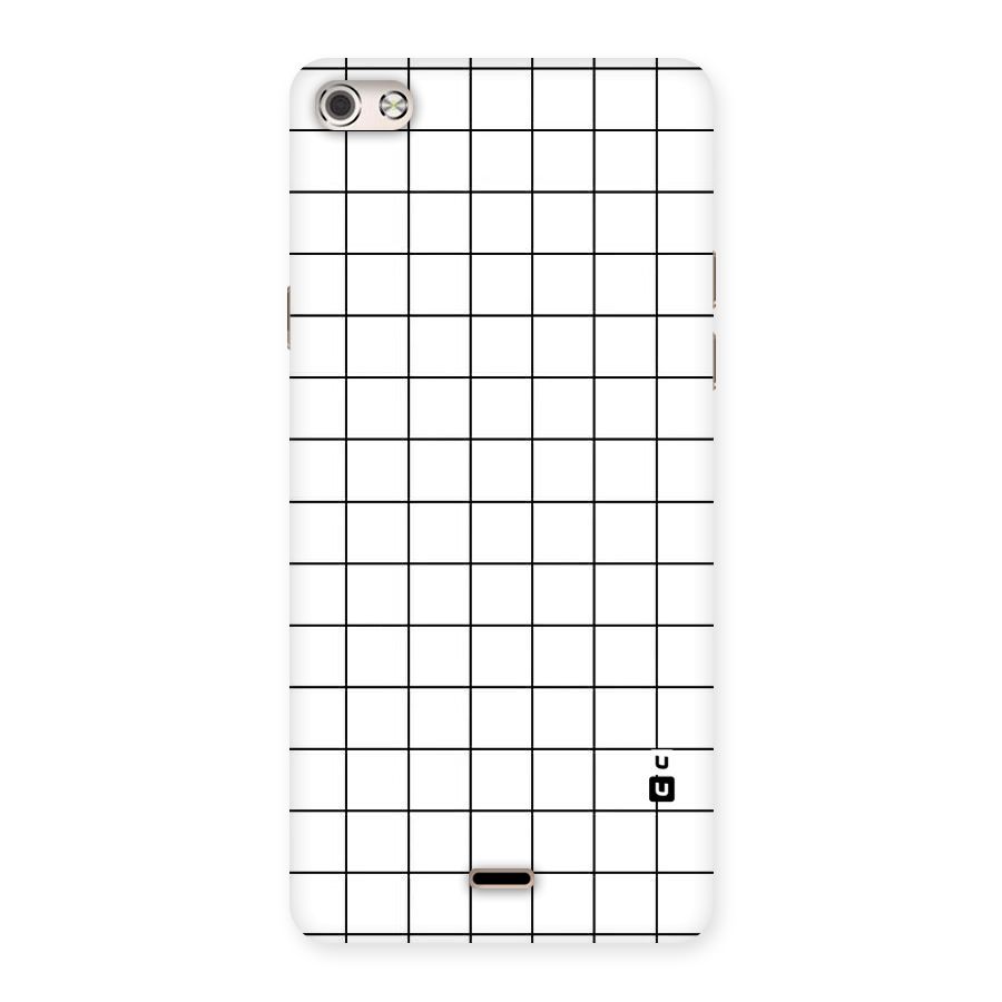Simple Checks Back Case for Micromax Canvas Silver 5