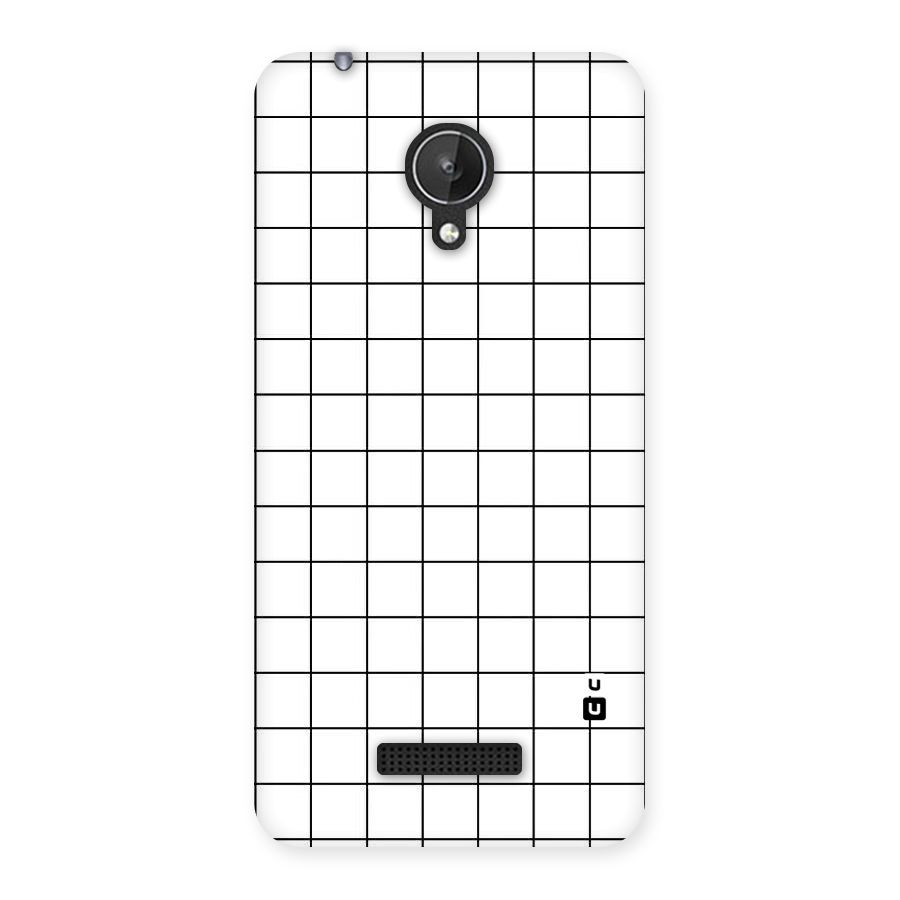 Simple Checks Back Case for Micromax Canvas Spark Q380