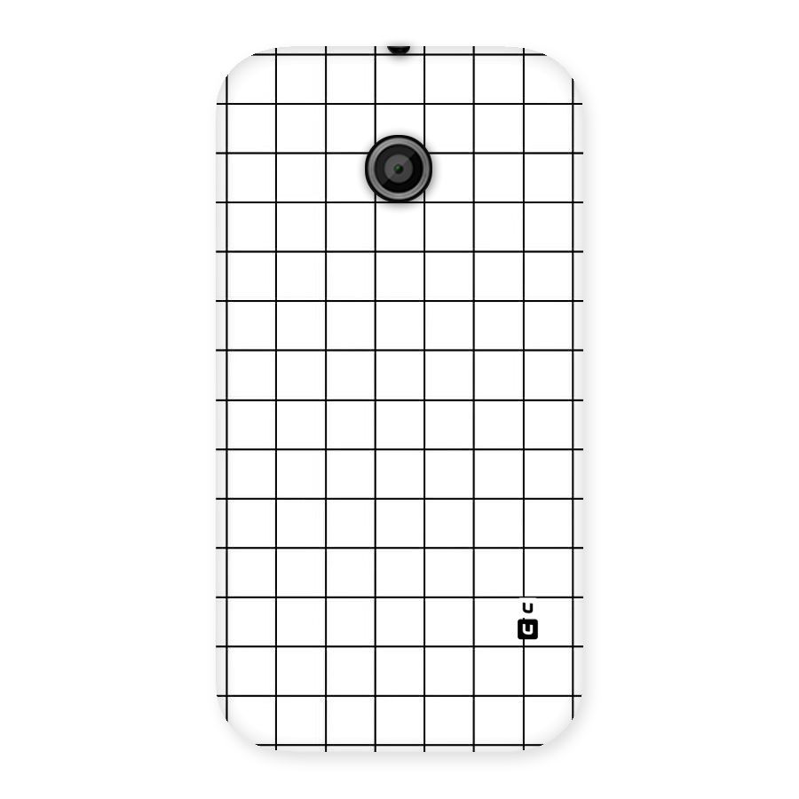Simple Checks Back Case for Moto E