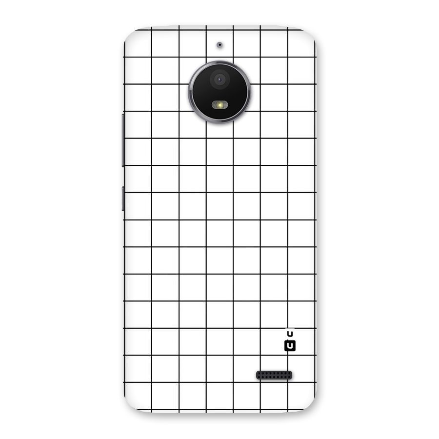 Simple Checks Back Case for Moto E4