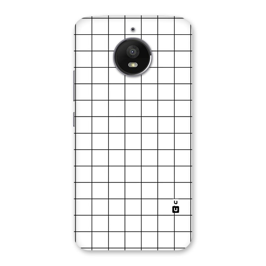 Simple Checks Back Case for Moto E4 Plus