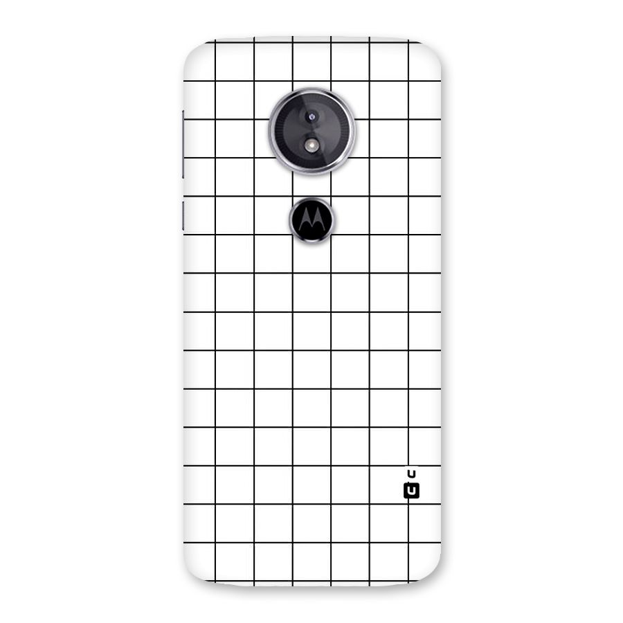 Simple Checks Back Case for Moto E5