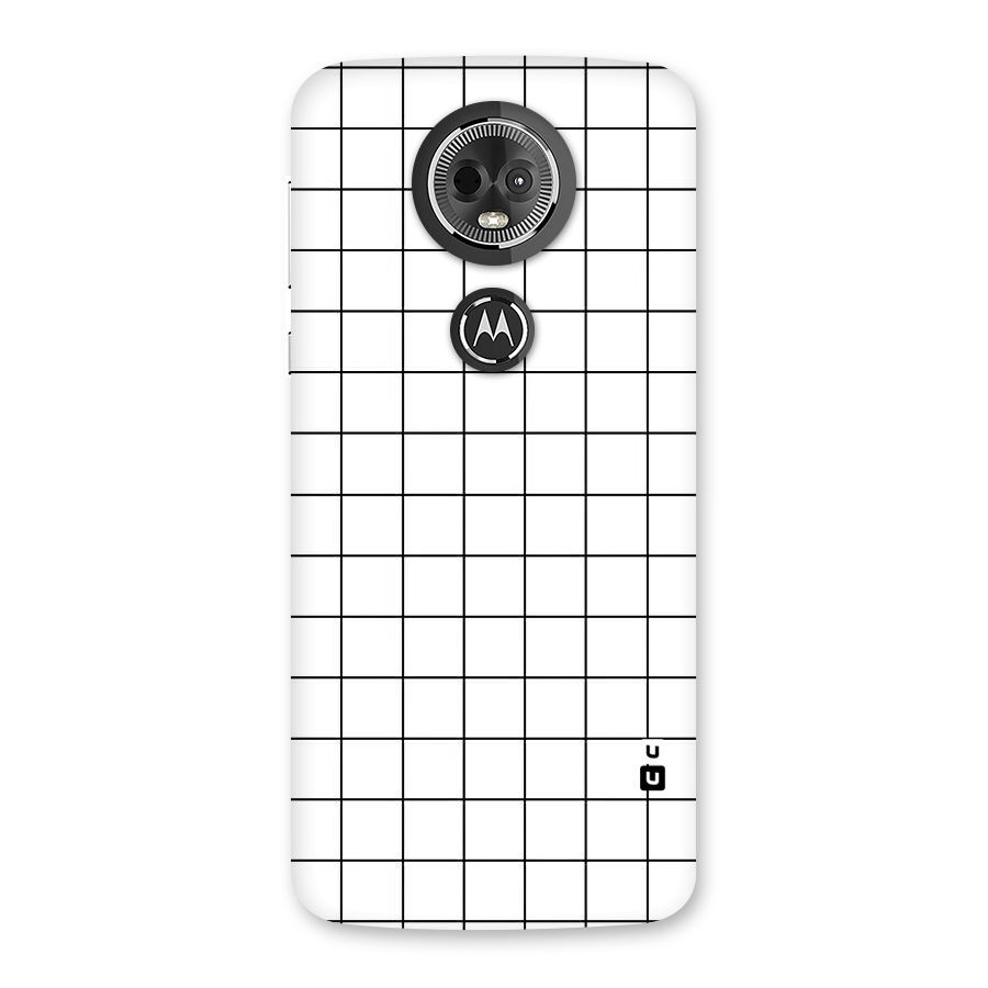 Simple Checks Back Case for Moto E5 Plus