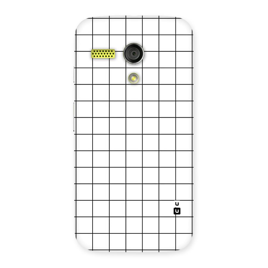 Simple Checks Back Case for Moto G
