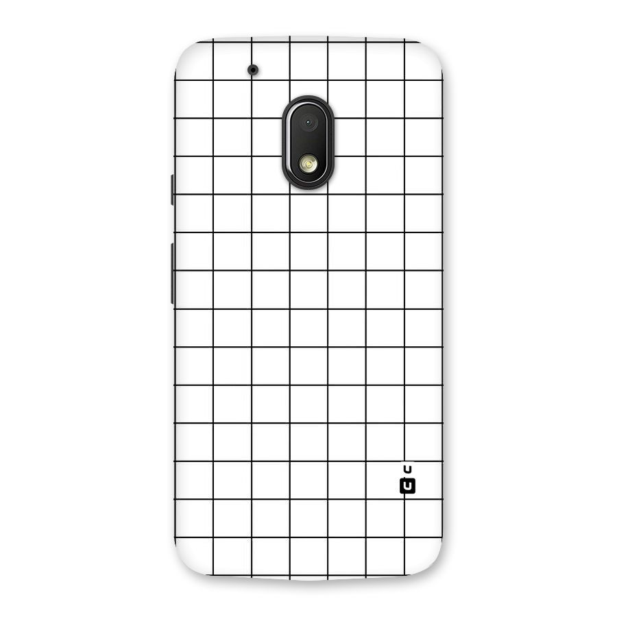 Simple Checks Back Case for Moto G4 Play