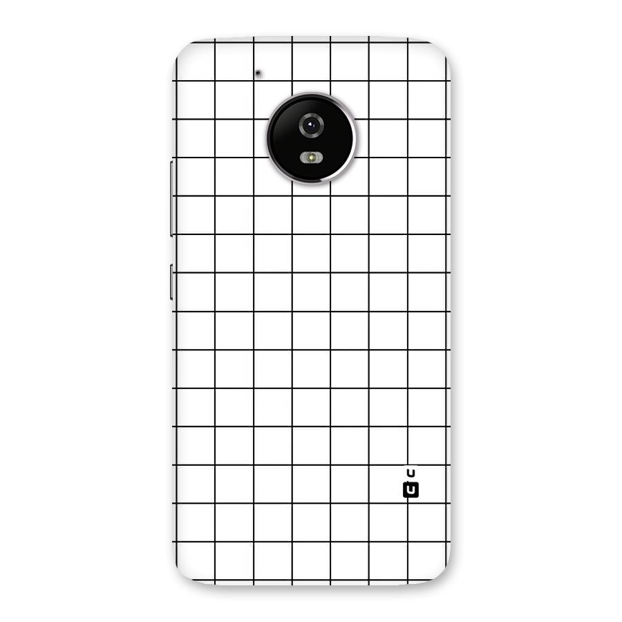Simple Checks Back Case for Moto G5