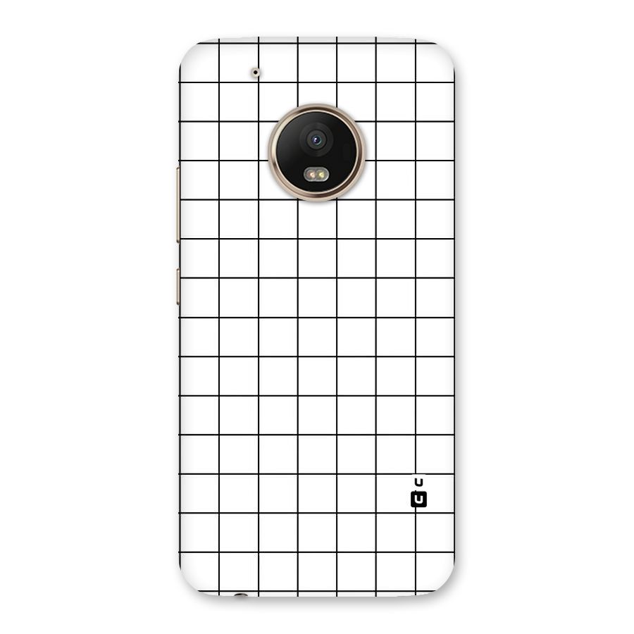 Simple Checks Back Case for Moto G5 Plus