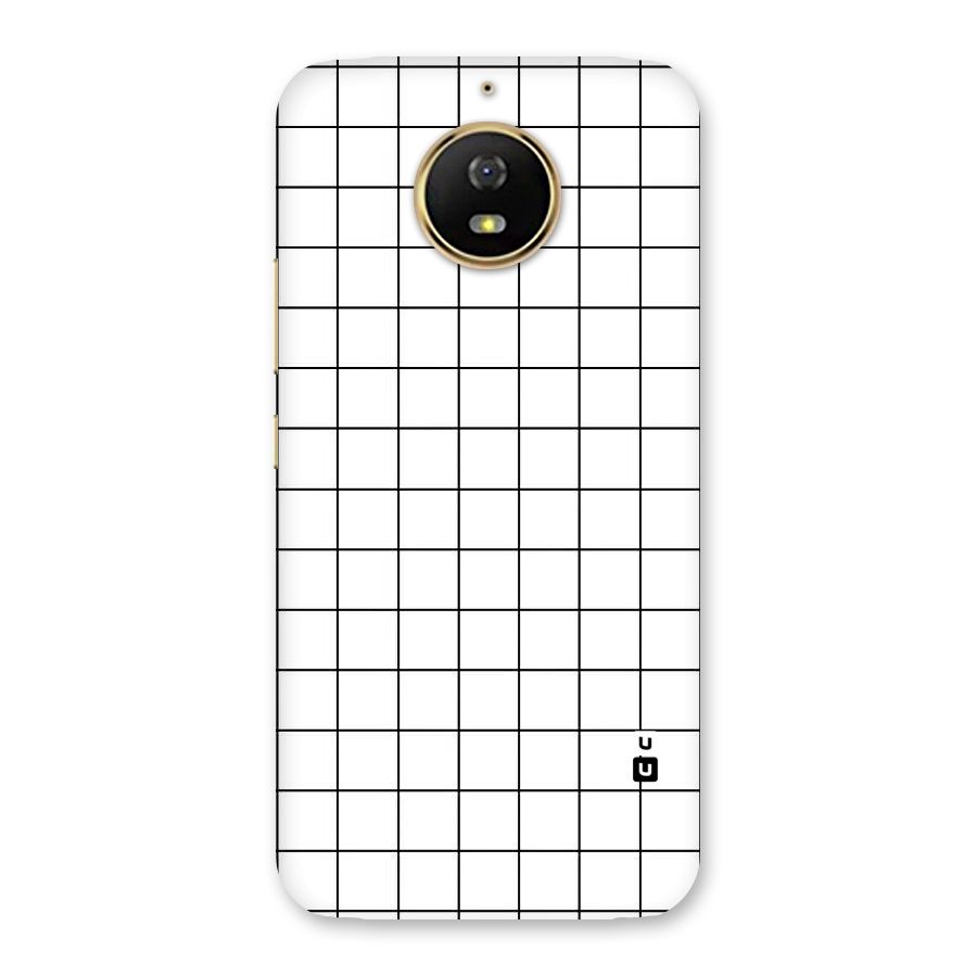 Simple Checks Back Case for Moto G5s