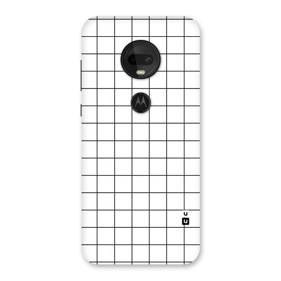 Simple Checks Back Case for Moto G7