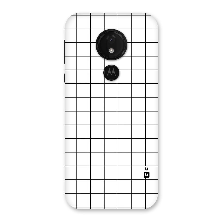 Simple Checks Back Case for Moto G7 Power
