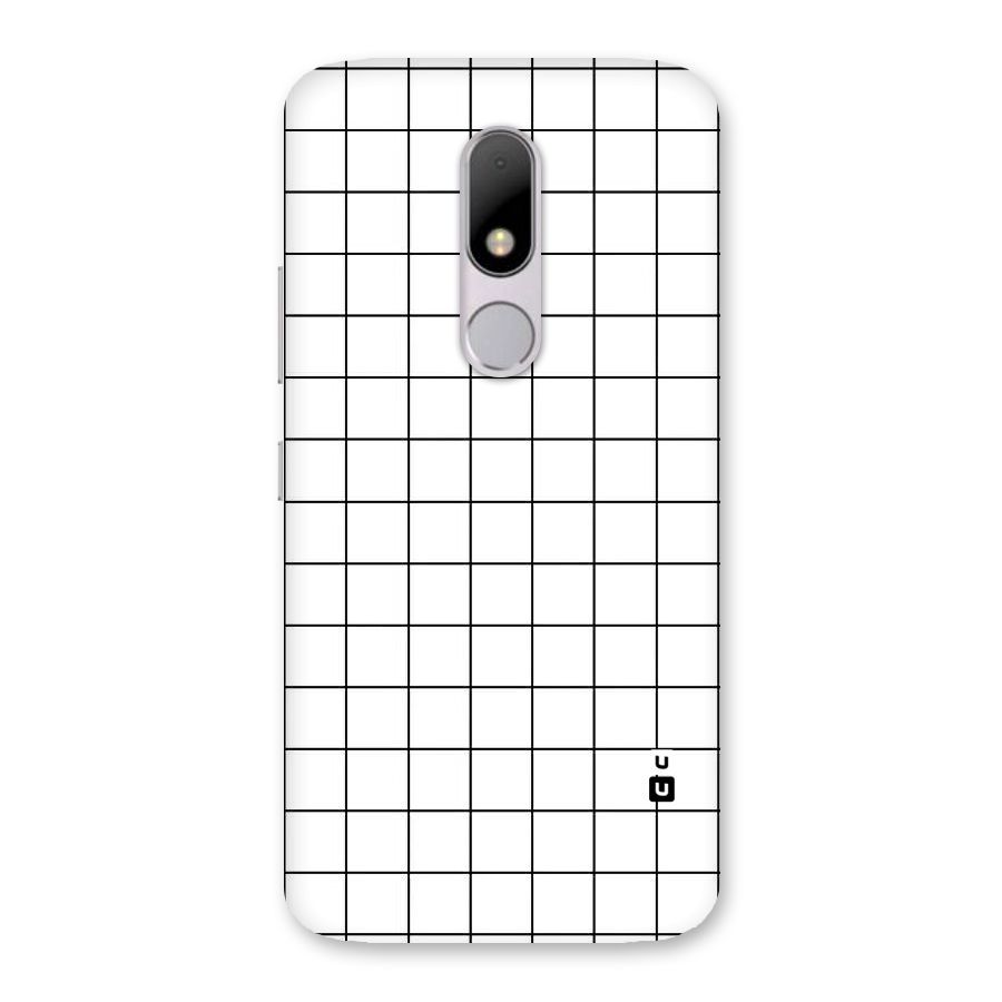 Simple Checks Back Case for Moto M