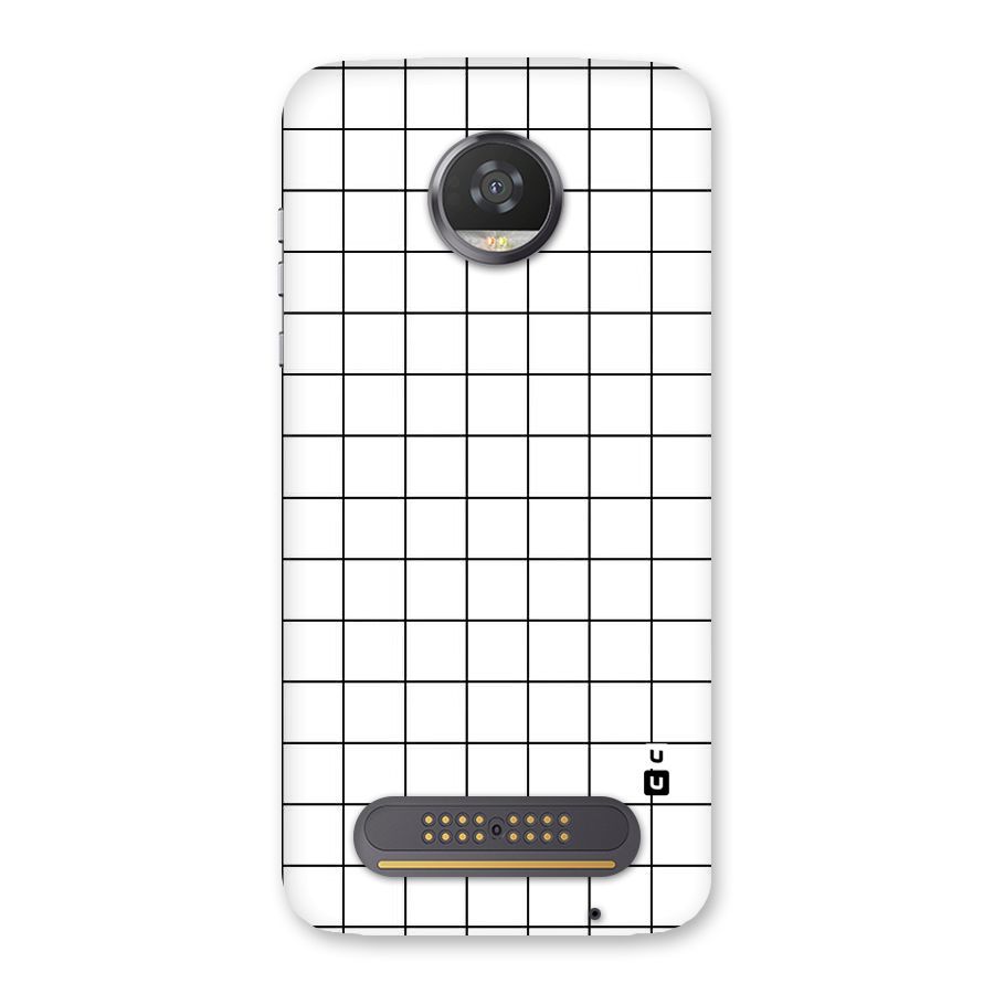 Simple Checks Back Case for Moto Z2 Play
