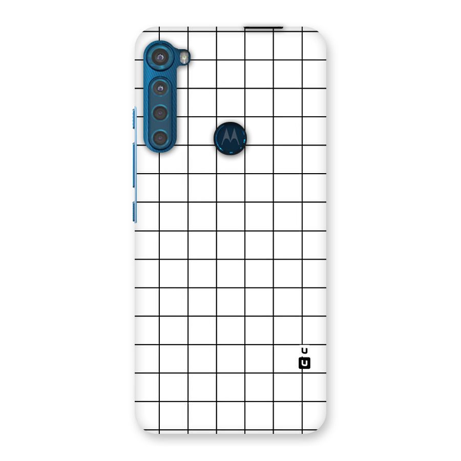 Simple Checks Back Case for Motorola One Fusion Plus