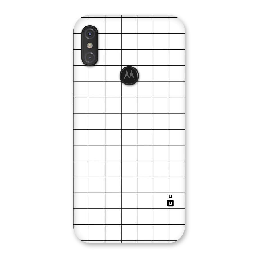 Simple Checks Back Case for Motorola One Power