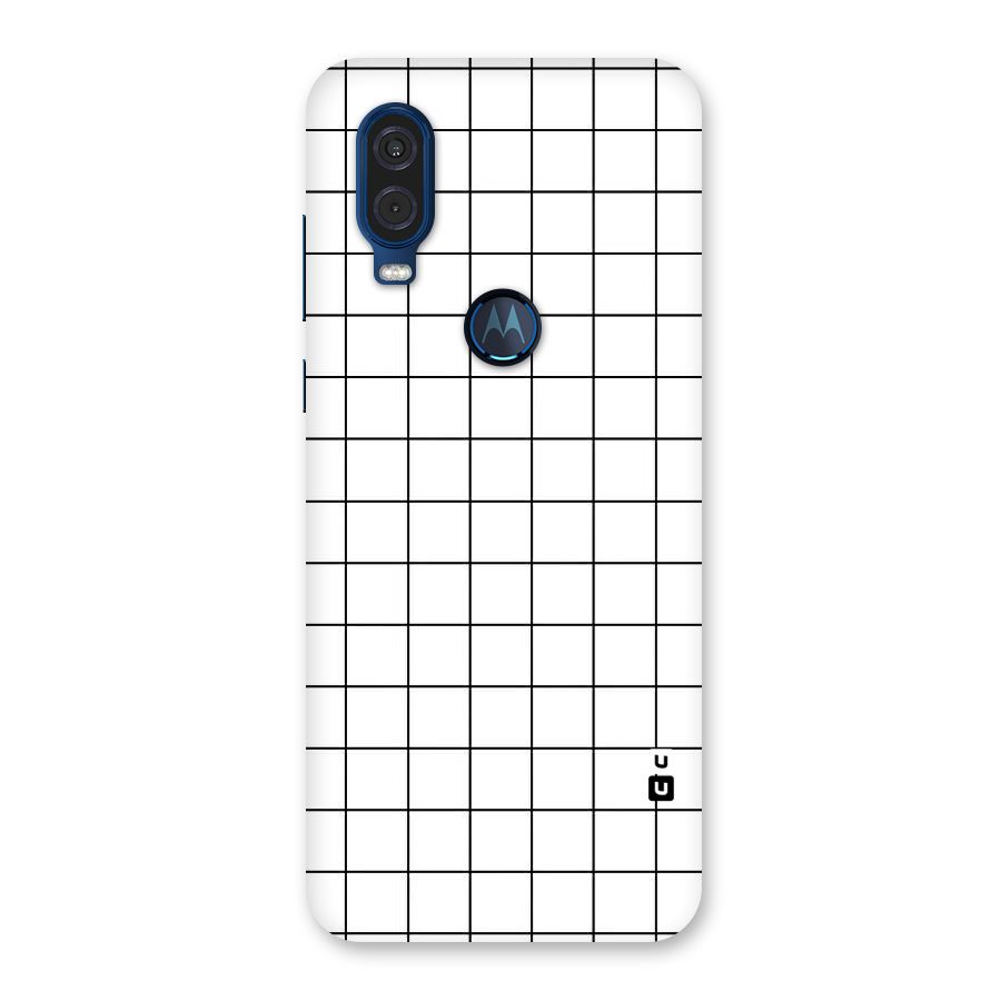 Simple Checks Back Case for Motorola One Vision