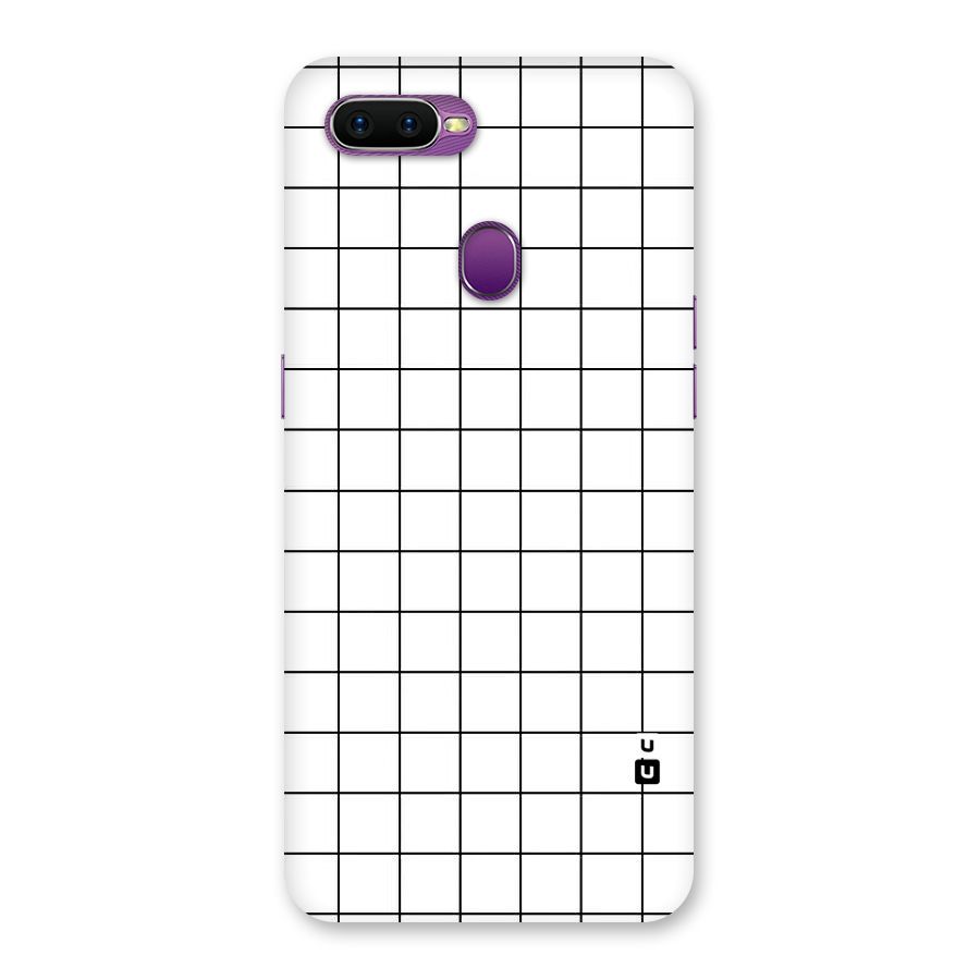 Simple Checks Back Case for Oppo F9