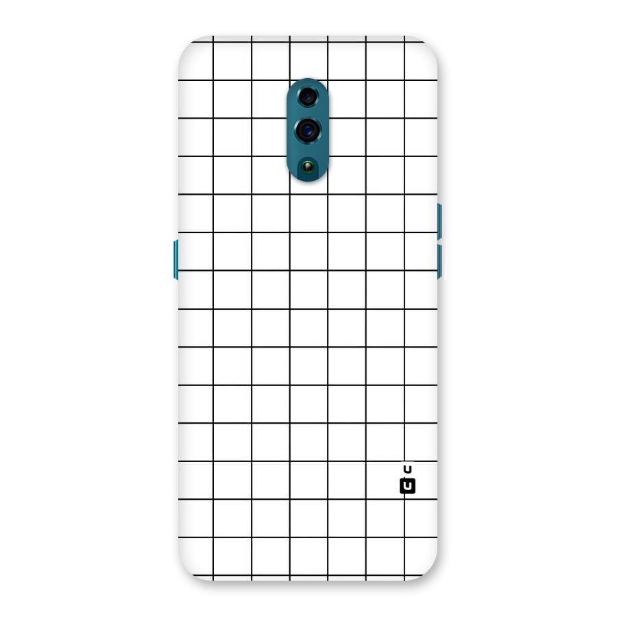 Simple Checks Back Case for Oppo Reno