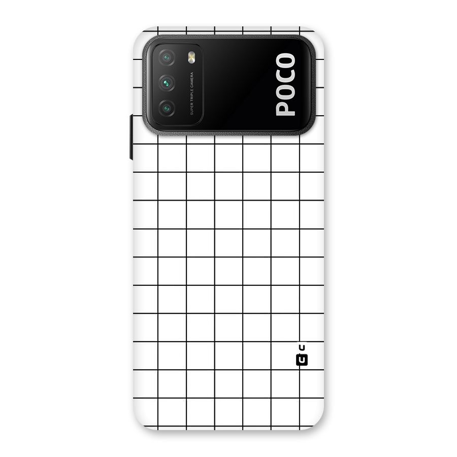 Simple Checks Back Case for Poco M3