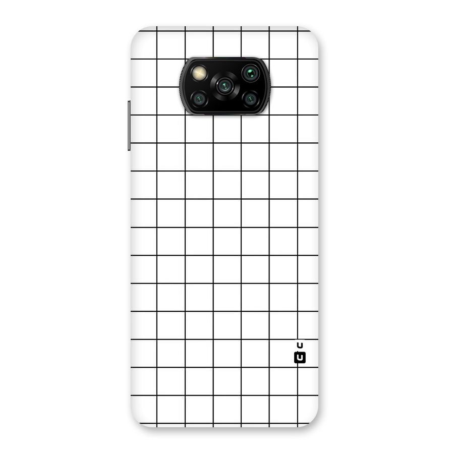 Simple Checks Back Case for Poco X3
