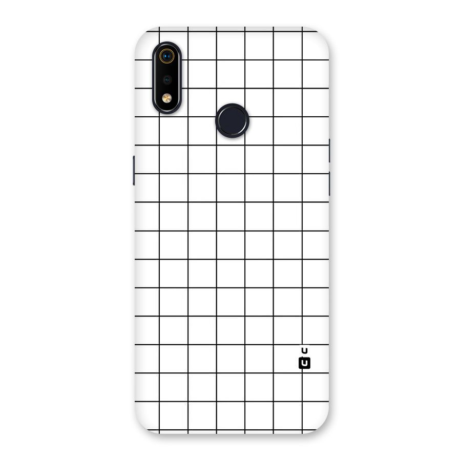 Simple Checks Back Case for Realme 3i