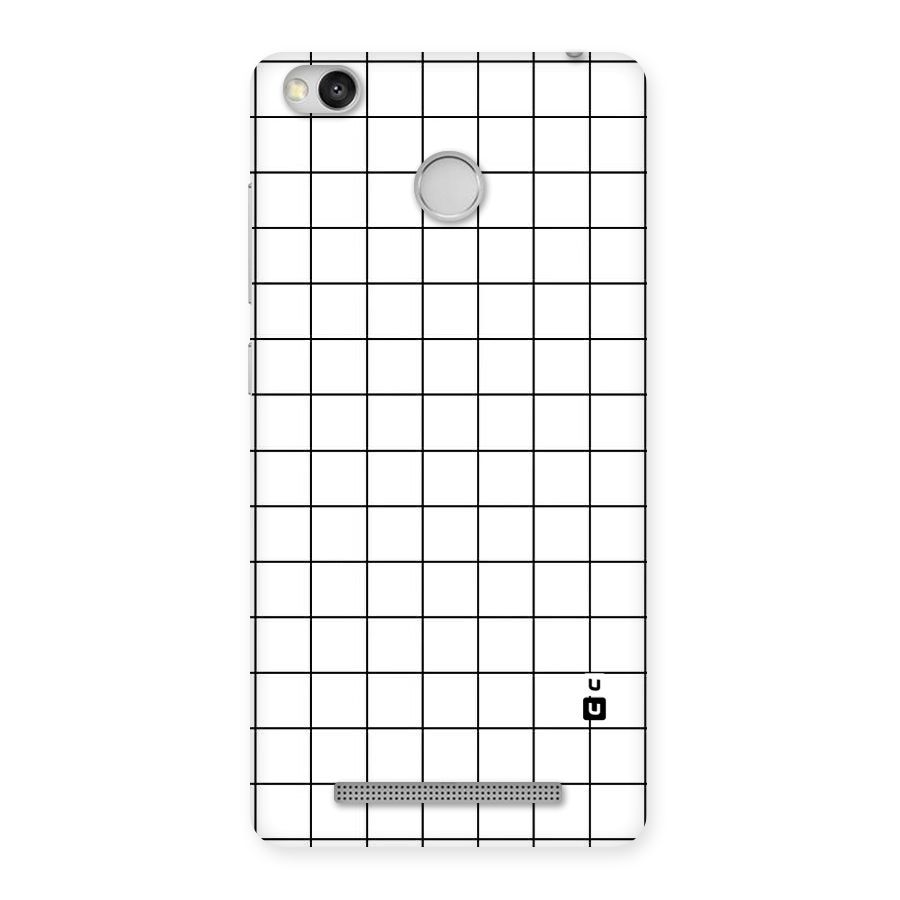 Simple Checks Back Case for Redmi 3S Prime