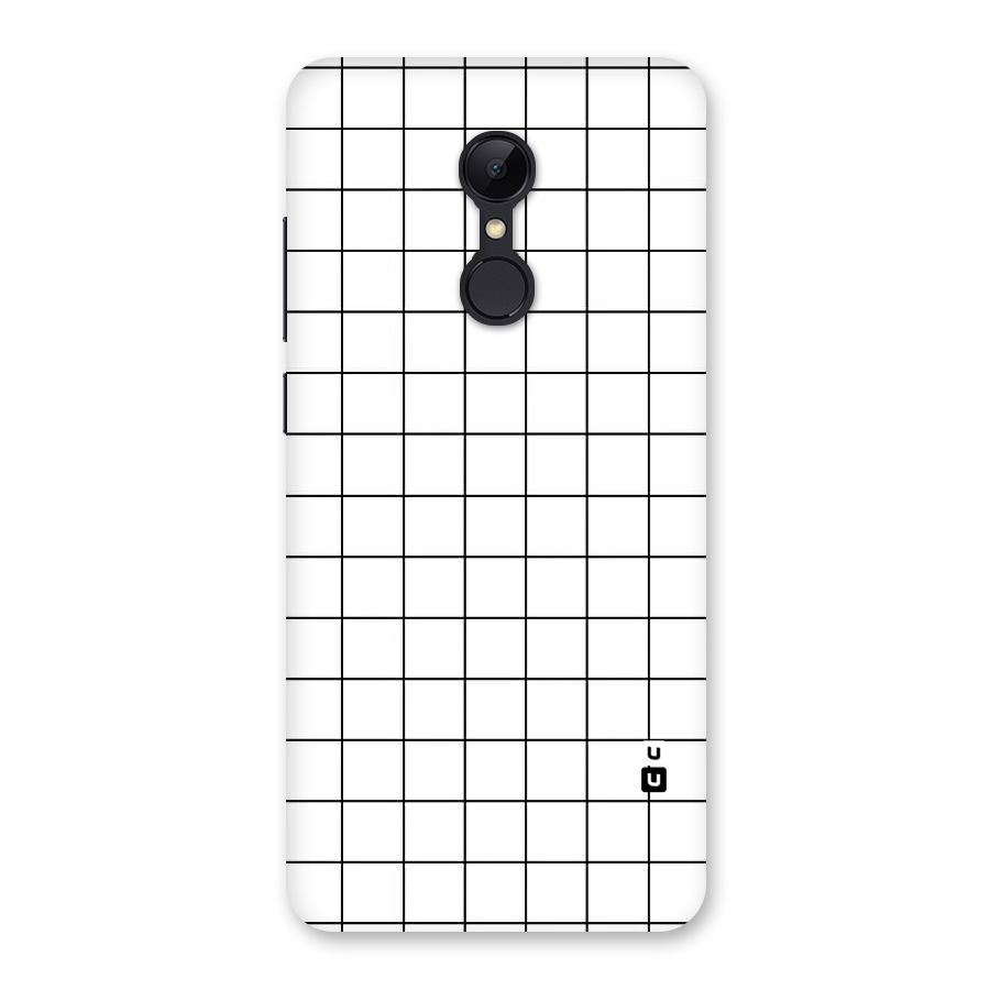 Simple Checks Back Case for Redmi 5